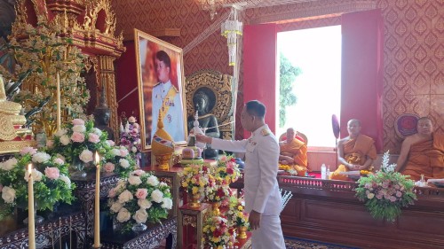 ทน.แม่สอด ร่วมพิธีเจริญพระพุทธมนต์ถวายพระพรชัยมงคล สมเด็จพระเจ้าลูกยาเธอเจ้าฟ้าทีปังกรรัศมีโชติ มหาวชิโรตตมางกูร สิริวิบูลยราชกุมาร