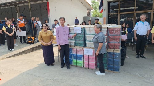 เทศบาลนครแม่สอด เข้าร่วมพิธีเปิดโครงการ CRS TAK สานสายใยทุกช่วงวัย อิ่มใจผู้รับ ครั้งที่ 1