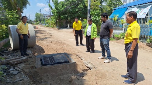 ทน.แม่สอด ลงพื้นที่ติดตามความคืบหน้า โครงการพัฒนาตามผังเมืองรวมเมืองแม่สอด อำเภอแม่สอด จังหวัดตาก