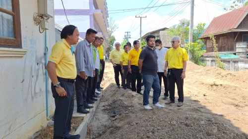 ทน.แม่สอด ลงพื้นที่ติดตามความคืบหน้า โครงการพัฒนาตามผังเมืองรวมเมืองแม่สอด อำเภอแม่สอด จังหวัดตาก