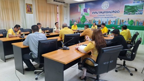 ทน.แม่สอด ลงพื้นที่ติดตามความคืบหน้า โครงการพัฒนาตามผังเมืองรวมเมืองแม่สอด อำเภอแม่สอด จังหวัดตาก