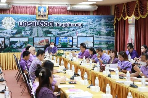 เทศบาลนครแม่สอด จัดประชุมหัวหน้าส่วนราชการ ครั้งที่ 5/2567 ประจำเดือนพฤษภาคม 2567