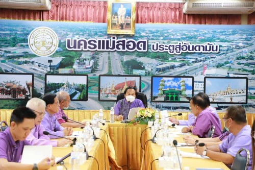 เทศบาลนครแม่สอด จัดประชุมหัวหน้าส่วนราชการ ครั้งที่ 5/2567 ประจำเดือนพฤษภาคม 2567