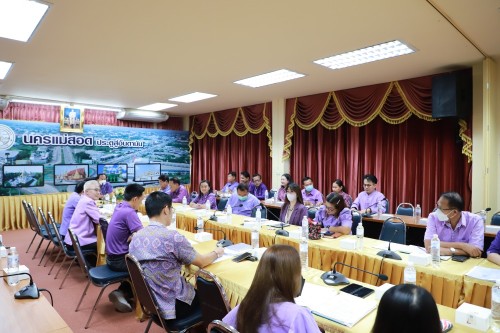 เทศบาลนครแม่สอด จัดประชุมหัวหน้าส่วนราชการ ครั้งที่ 5/2567 ประจำเดือนพฤษภาคม 2567