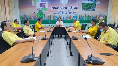 ทน.แม่สอด จัดประชุมวางแผนและลงพื้นที่สำรวจการปรับภูมิทัศน์สุสานบ้านเหนือ