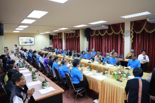 เทศบาลนครแม่สอด เข้าร่วมประชุมชมรมผู้สูงอายุเทศบาลนครแม่สอด