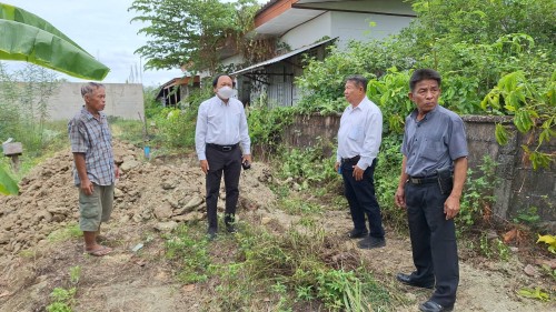 ทน.แม่สอด ลงพื้นที่ติดตามความคืบหน้าโครงการพัฒนาตามผังเมืองรวมเมืองแม่สอด อำเภอแม่สอด จังหวัดตาก