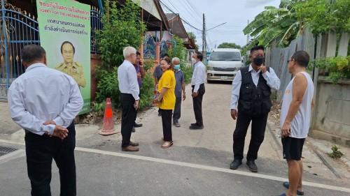 ทน.แม่สอด ลงพื้นที่ติดตามความคืบหน้าโครงการพัฒนาตามผังเมืองรวมเมืองแม่สอด อำเภอแม่สอด จังหวัดตาก