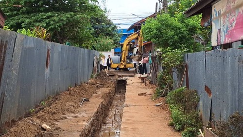 ทน.แม่สอด ลงพื้นที่ติดตามความคืบหน้าโครงการพัฒนาตามผังเมืองรวมเมืองแม่สอด อำเภอแม่สอด จังหวัดตาก