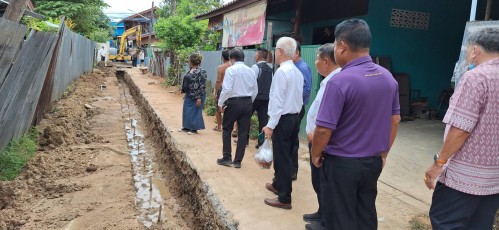 ทน.แม่สอด ลงพื้นที่ติดตามความคืบหน้าโครงการพัฒนาตามผังเมืองรวมเมืองแม่สอด อำเภอแม่สอด จังหวัดตาก