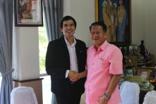 นายกนครแม่สอด ต้อนรับนายพร้อมพงศ์  นพฤทธิ์  สมาชิกสภาผู้แทนราษฎร บัญชีรายชื่อและโฆษกพรรคเพื่อไทย และคณะศึกษาดูงานเทศบาลนครแม่สอด