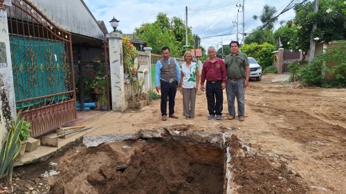 ทน.แม่สอด ลงพื้นที่ติดตามความคืบหน้า โครงการพัฒนาตามผังเมืองรวมเมืองแม่สอด อำเภอแม่สอด จังหวัดตาก