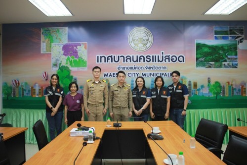 เทศบาลนครแม่สอด ต้อนรับคณะจาก สำนักงานคณะกรรมการกิจการ กระจายเสียง กิจการโทรทัศน์ และกิจการโทรคมนาคมแห่งชาติ