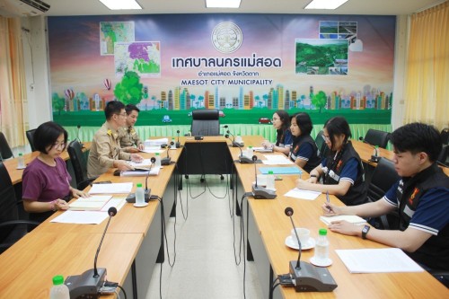 เทศบาลนครแม่สอด ต้อนรับคณะจาก สำนักงานคณะกรรมการกิจการ กระจายเสียง กิจการโทรทัศน์ และกิจการโทรคมนาคมแห่งชาติ