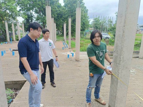 เทศบาลนครแม่สอด ลงพื้นที่ตรวจรับงานก่อสร้างโครงการพัฒนาพื้นที่เขตเศรษฐกิจพิเศษ ฯ 