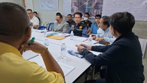เทศบาลนครแม่สอด เข้าร่วมประชุมคณะกรรมการตรวจรับพัสดุ (ติดตาม  งานก่อสร้าง) โครงการพัฒนาตามผังเมืองรวมเมืองแม่สอด อำเภอแม่สอด จังหวัดตาก ระยะ 2 ครั้งที่ 2 (1/2567)