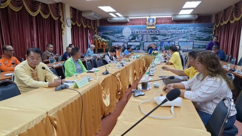 ทน.แม่สอด จัดประชุมหารือแนวทางแก้ไขปัญหาน้ำท่วมขังในเขตเทศบาลนครแม่สอด ครั้งที่ 1/2567