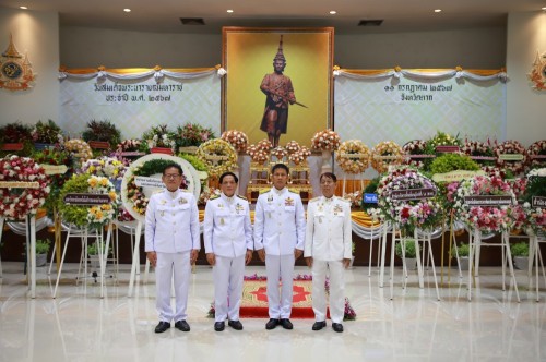 เทศบาลนครแม่สอด เข้าร่วมพิธีวางพวงมาลาเนื่องในวันสมเด็จพระนารายณ์มหาราช ประจำปี 2567