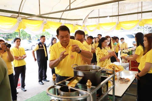 ทน.แม่สอด จัดพิธีหล่อเทียนจำนำพรรษา ประจำปี 2567