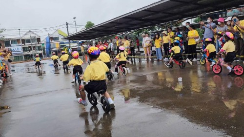 ทน.แม่สอด จัดการแข่งขันจักรยานขาไถ (Balance Bike).เฉลิมพระเกียรติ พระบาทสมเด็จพระเจ้าอยู่หัว เนื่องในโอกาสพระราชพิธีมหามงคลเฉลิมพระชนมพรรษา 6 รอบ 28 กรกฎาคม 2567 จังหวัดตาก