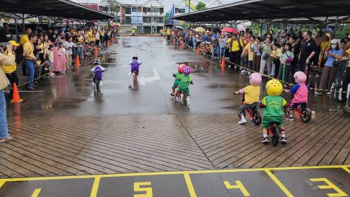 ทน.แม่สอด จัดการแข่งขันจักรยานขาไถ (Balance Bike).เฉลิมพระเกียรติ พระบาทสมเด็จพระเจ้าอยู่หัว เนื่องในโอกาสพระราชพิธีมหามงคลเฉลิมพระชนมพรรษา 6 รอบ 28 กรกฎาคม 2567 จังหวัดตาก