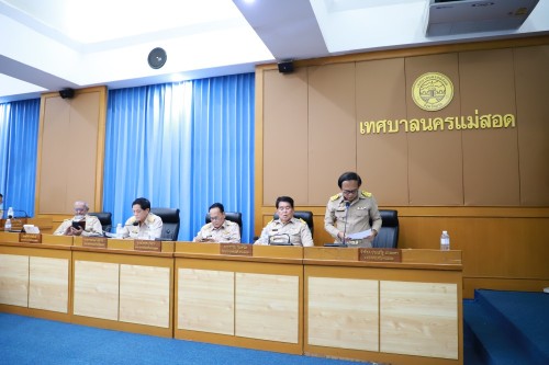 สภาเทศบาลนครแม่สอด ประชุมสภาเทศบาลนครแม่สอด สมัยวิสามัญ ครั้งที่ 1 ประจำปี 2567