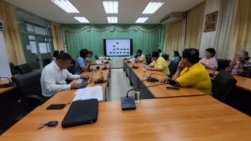 ทน.แม่สอด จัดประชุมหารือการก่อสร้างรางระบายน้ำในเขตเทศบาลนครแม่สอด