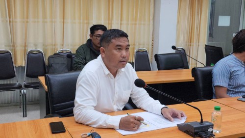 ทน.แม่สอด จัดประชุมหารือการก่อสร้างรางระบายน้ำในเขตเทศบาลนครแม่สอด