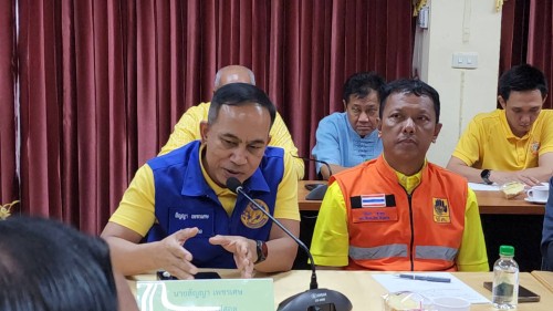 ทน.แม่สอด ลงพื้นที่ร่วมกับคณะรองผู้ว่าราชการจังหวัดตากและหน่วยงานภาครัฐฯ ติดตามสถานการณ์น้ำ ในพื้นที่เทศบาลนครแม่สอด