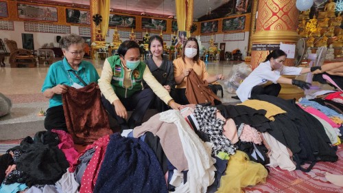 ทน.แม่สอด จัดกิจกรรมตลาดนัดปันสุข ครั้งที่ 5 ณ ศาลาเฉลิมพระเกียรติ วัดตรีรัตนาราม 
