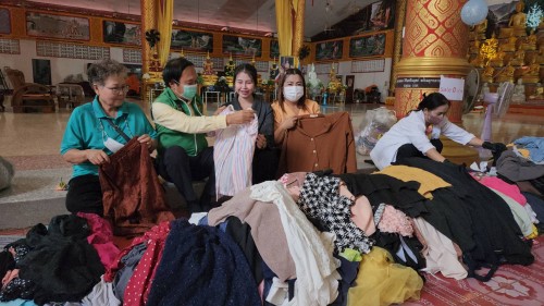 ทน.แม่สอด จัดกิจกรรมตลาดนัดปันสุข ครั้งที่ 5 ณ ศาลาเฉลิมพระเกียรติ วัดตรีรัตนาราม 