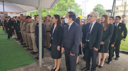 ทน.แม่สอด เข้าร่วมพิธีวางพวงมาลา เนื่องในวันรพี ประจำปี 2567