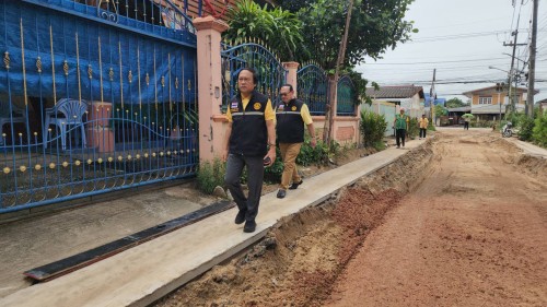 เทศบาลนครแม่สอด ลงพื้นที่ติดตามความคืบหน้า โครงการพัฒนาตามผังเมืองรวมเมืองแม่สอด อำเภอแม่สอด จังหวัดตาก