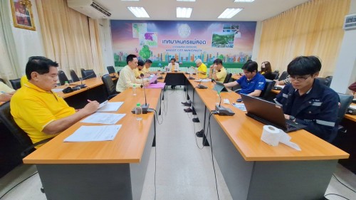 ทน.แม่สอด จัดประชุมติดตามความคืบหน้าโครงการก่อสร้างระบบจำหน่ายไฟฟ้าเป็นเคเบิลใต้ดิน บริเวณถนนประสาทวิถี