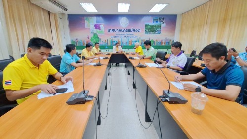 เทศบาลนครแม่สอด ประชุมเตรียมการ จัดโครงการแข่งขันกีฬาต้านยาเสพติด ประจำปี 2567
