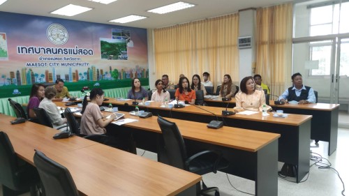 เทศบาลนครแม่สอด ต้อนรับคณะจากกรมควบคุมโรค กองระบาดวิทยา ร่วมกับศูนย์ความร่วมมือไทย - สหรัฐ ด้านสาธารณสุข 