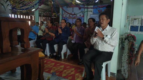 เทศบาลนครแม่สอด ร่วมพิธีทำบุญทอดผ้าป่าสามัคคี ชุมชนอินทรคีรี 1