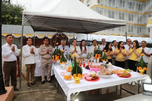 ทน.แม่สอด พิธีทำบุญเทศบาลนครแม่สอดครบรอบ 87 ปี และพิธีมหามังคลาภิเษกเจ้าพ่อพะวอ
