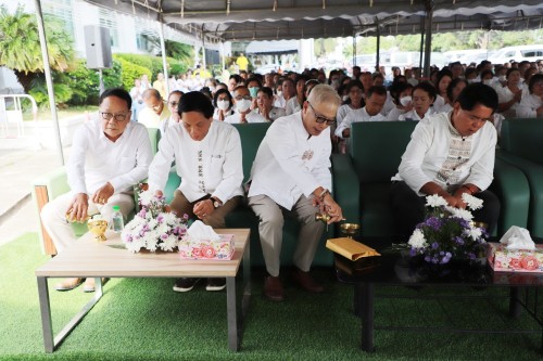 ทน.แม่สอด พิธีทำบุญเทศบาลนครแม่สอดครบรอบ 87 ปี และพิธีมหามังคลาภิเษกเจ้าพ่อพะวอ