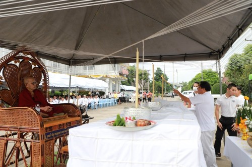 ทน.แม่สอด พิธีทำบุญเทศบาลนครแม่สอดครบรอบ 87 ปี และพิธีมหามังคลาภิเษกเจ้าพ่อพะวอ