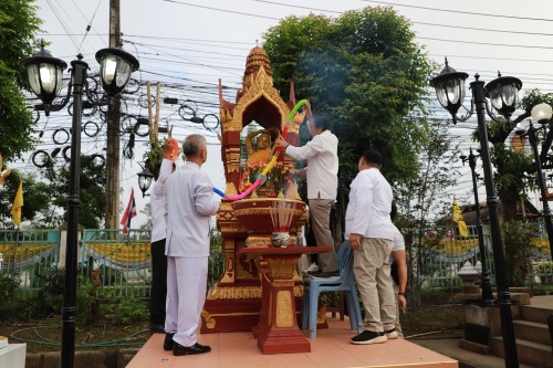 ทน.แม่สอด พิธีทำบุญเทศบาลนครแม่สอดครบรอบ 87 ปี และพิธีมหามังคลาภิเษกเจ้าพ่อพะวอ