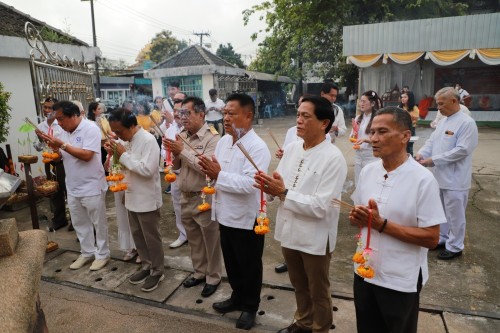 ทน.แม่สอด พิธีทำบุญเทศบาลนครแม่สอดครบรอบ 87 ปี และพิธีมหามังคลาภิเษกเจ้าพ่อพะวอ