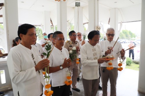 ทน.แม่สอด พิธีทำบุญเทศบาลนครแม่สอดครบรอบ 87 ปี และพิธีมหามังคลาภิเษกเจ้าพ่อพะวอ