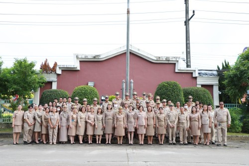 เทศบาลนครแม่สอด จัดกิจกรรมเคารพธงชาติ เนื่องใน วันพระราชทานธงชาติไทย