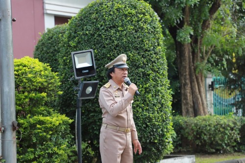 เทศบาลนครแม่สอด จัดกิจกรรมเคารพธงชาติ เนื่องใน วันพระราชทานธงชาติไทย