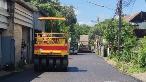 ทน.แม่สอด ลงพื้นที่ติดตามความคืบหน้างานก่อสร้างในเขตพื้นที่เทศบาลนครแม่สอด 