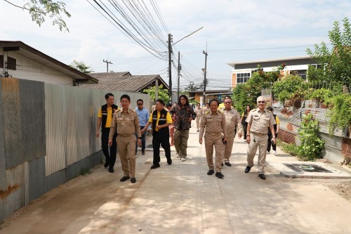 ทน.แม่สอด ร่วมประชุมและรับฟังความคิดเห็นจากภาคประชาชน ผู้มีส่วนเกี่ยวข้องและร่วมลงพื้นที่ติดตามความคืบหน้าโครงการก่อสร้างที่เข้าร่วมโครงการ CoST ประจำปีงบประมาณ พ.ศ. 2567