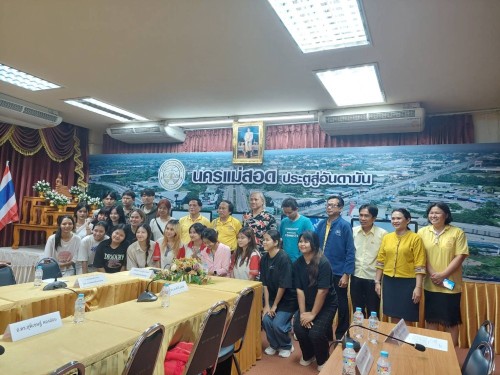 เทศบาลนครแม่สอด ให้การต้อนรับคณะจากวิทยาลัยโพธิวิชชาลัย มหาวิทยาลัยศรีนครินทรวิโรฒ