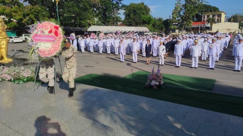 เทศบาลนครแม่สอด ร่วมพิธีวางพวงมาลาถวายราชสักการะพระบาทสมเด็จพระจุลจอมเกล้าเจ้าอยู่หัว รัชกาลที่ 5 "วันปิยมหาราช“ เนื่องในวันคล้ายวันสวรรคต