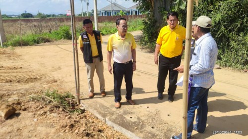 เทศบาลนครแม่สอด ลงพื้นที่ติดตามงานระบบสาธารณูปโภคชุมชนอิสลาม และชุมชนสองแคว 2